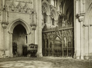 Ely Cathedral: Octagon into Choir, c. 1891, Frederick H. Evans, English, 1853–1943, England,