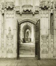 Ely Cathedral: From Br. West’s Chapel into South Choir Aisle, c. 1891, Frederick H. Evans, English,