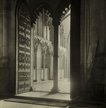 Ely Cathedral: Galilee Porch from Nave, c. 1891, Frederick H. Evans, English, 1853–1943, England,