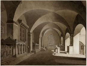 A View in San Lorenzo Fuori le Mura, Rome, c. 1820, Gustav Friedrich Hetsch, German, 1788-1864,