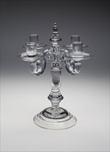 Candelabra, 1700/20, England, Glass, 34.9 × 25.4 × 25.4 cm (13 3/4 × 10 × 10 in.)