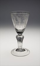 Commemorative Wineglass for the Coronation of George I, c. 1714 (Engraved 1716), England,
