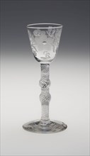 Wine Glass, c. 1750, England, Glass, 15.2 cm (6 in.)