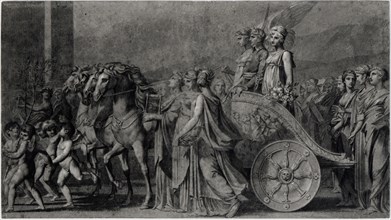 The Triumph of Bonaparte, 1801, Pierre-Paul Prud’hon, French, 1758-1823, France, Black chalk with
