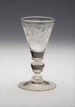Wine Glass, c. 1730, England, Glass, 15.4 × 6.2 cm (6 1/16 × 2 7/16 in.)