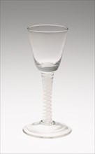 Wine Glass, 18th century, England, Glass, 15.6 × 7.6 cm (6 1/8 × 3 in.)