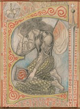 Joan of Arc, 1898, Jan Toorop, Dutch, 1858–1928, The Netherlands, Graphite and colored pencils on