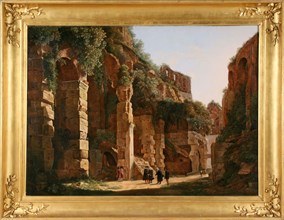 Inside the Colosseum, c. 1823, Franz Ludwig Catel, German, 1778-1856, Germany, Oil on canvas, 100.4