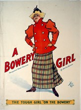 A Bowery Girl, c. 1895, Unknown Artist, printed by H.C. Miner, president of Springer Litho. Co.,