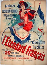 l’Etendard Francais, 1891, Jules Chéret, (French, 1836-1932), printed by Imprimerie Chaix, France,