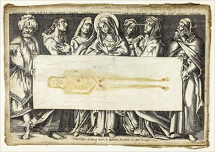 The Holy Shroud of Besançon, 1634, Jean de Loisy, French, 1603-after 1660, France, Engraving in