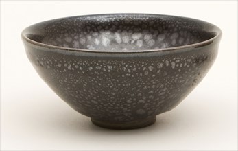 Tea Bowl with Oil Spot Markings, Jin dynasty (1115–1234), China, Northern blackware, Cizhou type,