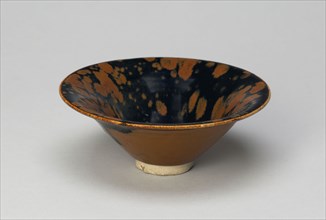 Bowl with Flared Rim and Partridge-feather Mottles, Northern Song (960–1127) or Jin dynasty