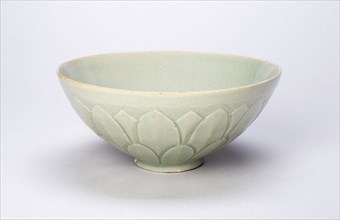 Bowl with Layered Lotus Petals, Goryeo dynasty (918–1392), 12th century, Korean, South Korea,