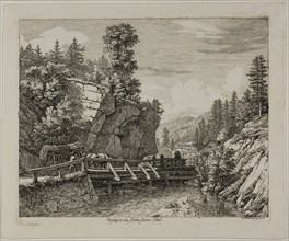 Entrance to the Guttensteiner Valley, 1817, Johann Christoph Erhard, German, 1795-1822, Germany,
