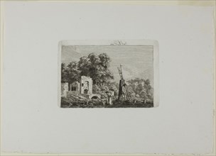 Scene of a Fire, 1802, Caspar David Friedrich, German, 1774-1840, Germany, Etching on paper, 84 x
