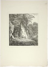 Shepherds and Sheep Resting Under a Bridge, plate seven from Paysages Dédiés à M. Warelet, 1764,