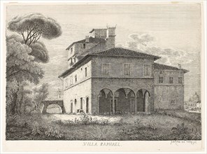Villa Raphael, Rome, 1816, Ludwig Emil Grimm, German, 1790-1863, Germany, Etching on paper, 162 x