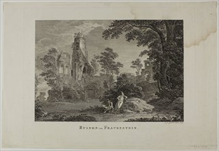 Ruins of Frauenstein, 1810, Christian August Günter, German, 1759-1824, Germany, Etching on paper,