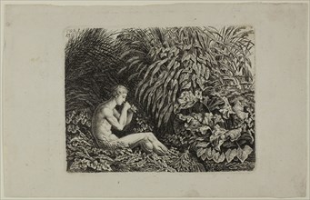 Youth Playing Pipes of Pan, 1800, Carl Wilhelm Kolbe, the elder, German, 1759-1835, Germany,