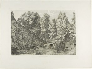 A Civita Castellana, 1793, Jacob Wilhelm Mechau, German, 1745-1808, Germany, Etching on ivory laid