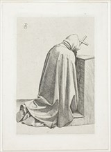 Kneeling Pilgrim with Cross and Book, 1826, Johann Friedrich Overbeck, German, 1789–1869, Germany,