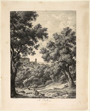 A Tivoli, from Malerisch Radierte Prospekte aus Italien, 1794, Johann Christian Reinhart, German,