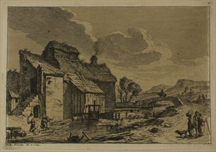 The Mill by the Stream, n.d., Franz Edmund Weirotter, Austrian, 1730-1771, Austria, Etching on