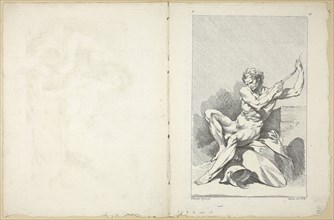 Academic Nude (recto and verso), from Seconde Livre de Figures d’Academies gravées en Partie par