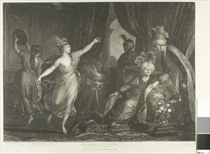 The Amusement of the Sultan, 1786, Michel-Honoré Bounieu, French, 1740-1814, France, Mezzotint on