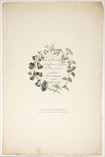 Cover for Collection of Different Bouquets of Flowers, Invented and Drawn by Jean Pillement and