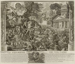 Le Triomphe de Voltaire, 1778/79, A. Duplessis, French, 18th century, France, Etching on ivory laid