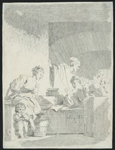The Interior, 1778, Jean Honoré Fragonard, French, 1732-1806, France, Etching on paper, 235 × 172