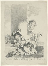 The Child and the Cat, 1778, Marguerite Gérard, French, 1761-1837, France, Etching and drypoint in