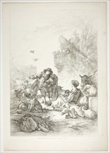 Plate Eleven of 38 from Oeuvres de J. B. Huet, 1796–99, Jean Baptiste Huet, French, 1745-1811,