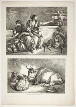 Plate Nineteen of 38 from Oeuvres de J. B. Huet, 1796–99, Jean Baptiste Huet, French, 1745-1811,