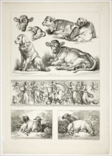 Plate 20 of 38 from Oeuvres de J. B. Huet, 1796–99, Jean Baptiste Huet, French, 1745-1811, France,