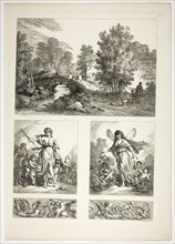 Plate 22 of 38 from Oeuvres de J. B. Huet, 1796–99, Jean Baptiste Huet, French, 1745-1811, France,