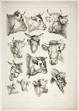Plate 35 of 38 from Oeuvres de J. B. Huet, 1796–99, Jean Baptiste Huet, French, 1745-1811, France,