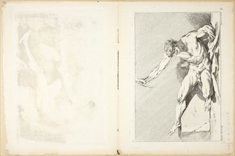 Academic Male (recto and verso), from Premier Livre de Figures d’Academies gravées en Partie par