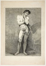 Figure, from Six Figures Académiques, n.d., Carle Vanloo, French, 1705-1765, France, Etching on