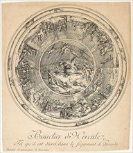 Shield of Hercules, 1756, Louis Joseph le Lorrain, French, 1715-1759, France, Etching and engraving