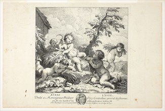 Summer, plate two from Le Quatre Saisons, 1735, Charles-Joseph Natoire, French, 1700-1777, France,