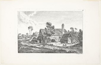 Landscape, from Deuxieme Cahier de Paysage, 1772, Nicolas Pérignon, French, 1726-1782, France,