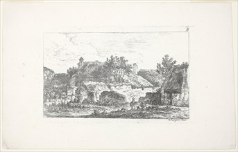 Landscape, from Deuxieme Cahier de Paysage, 1772, Nicolas Pérignon, French, 1726-1782, France,