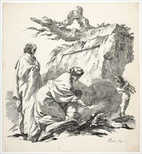 The Virgin Warms Jesus’ Hands in the Fire, 1759, Jean Baptiste Marie Pierre, French, 1713-1789,