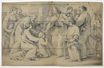 The Confirmation, c. 1730, Pierre Charles Trémolières, French, 1703-1739, France, Etching in brown