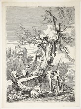 The Return from Fishing, n.d., Claude Joseph Vernet, French, 1714-1789, France, Etching on cream