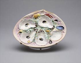 Oyster Plate, c. 1881, Union Porcelain Works, American, 1863–c. 1922, New York, New York City,