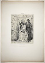 The Willow Song, plate nine from Othello, 1844, Théodore Chassériau, French, 1819-1856, France,